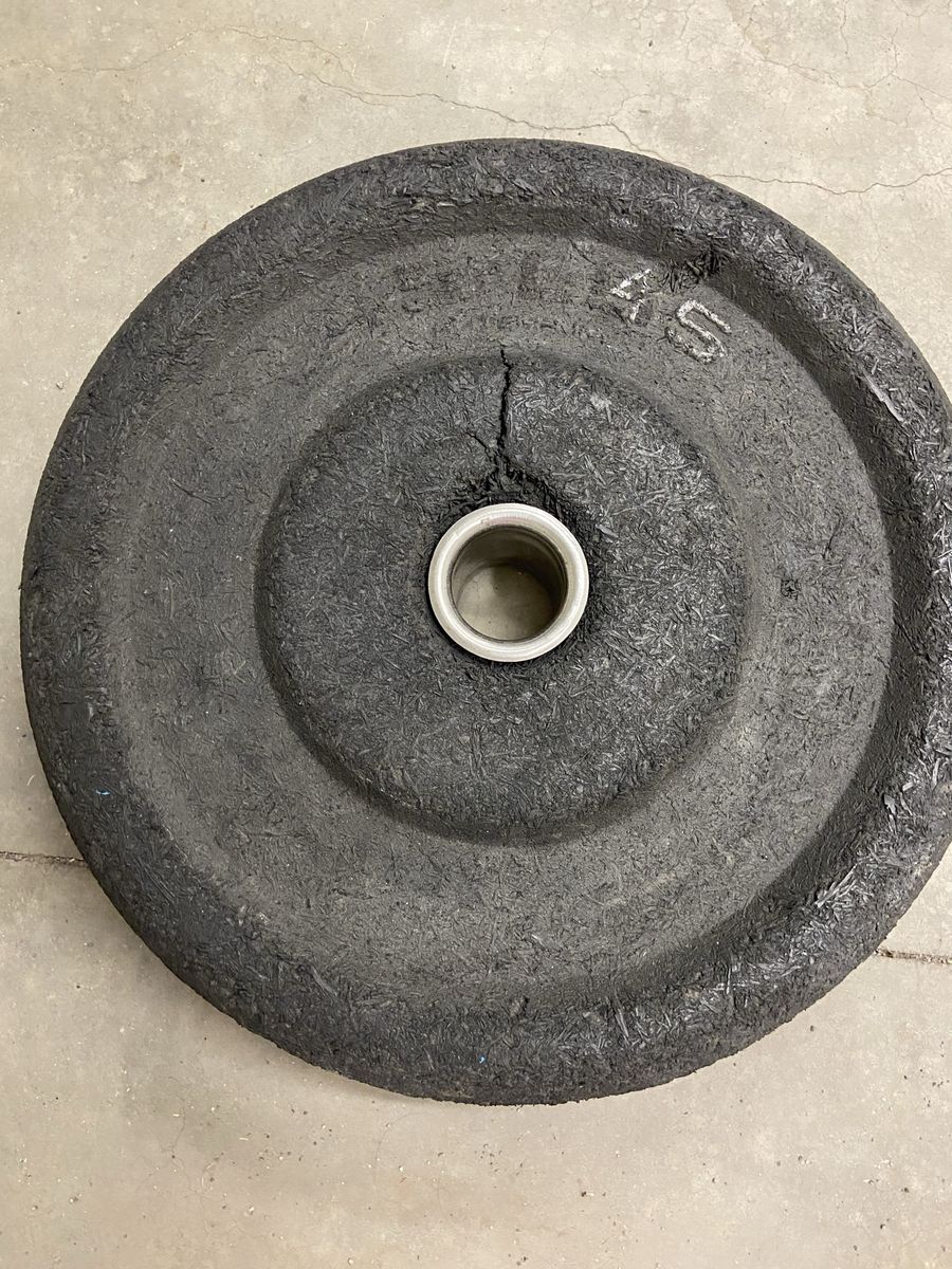 Mystery brand bumper plate, 45 lb