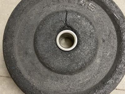 Mystery brand bumper plate, 45 lb