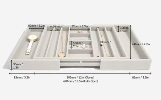 Stackers Medium Expandable Necklace Tray