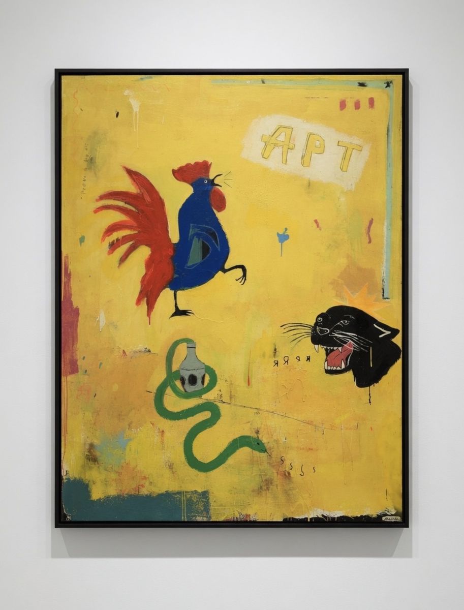 Justin Lyons “Prone to Pop Off” Original Art – 48” x 60”