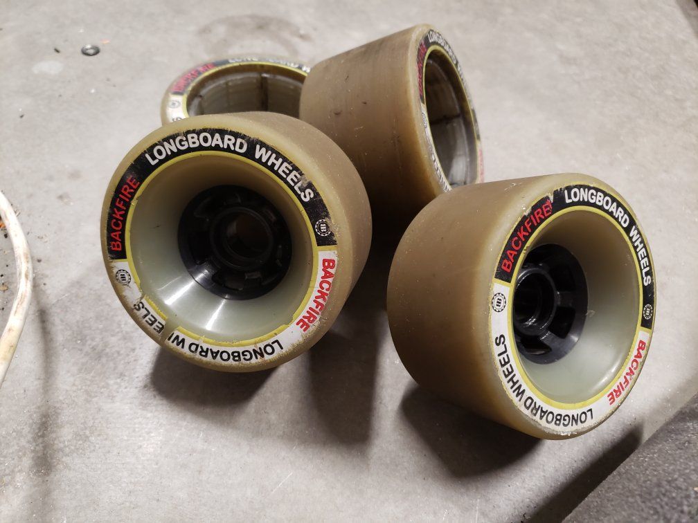 Backfire 96mm polyurethane wheels and sleeves