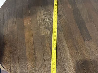 Pottery Barn Rae Bistro Round Dining Table Dark Wood Finish 32 Inch
