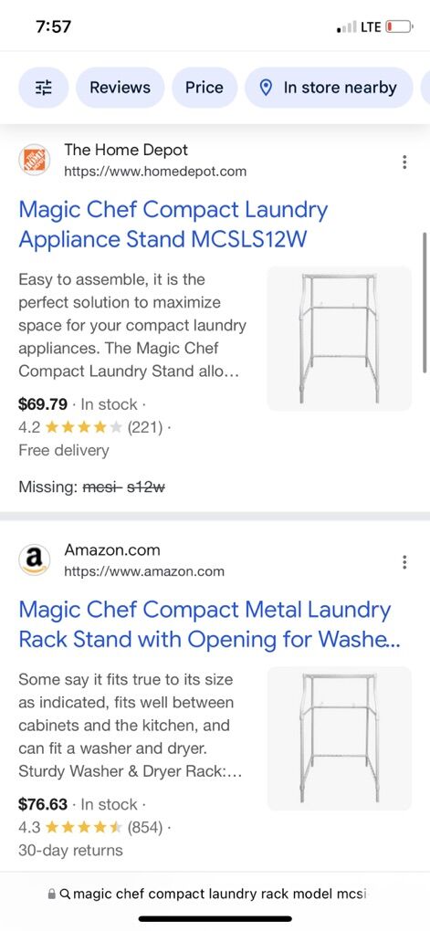 Laundry Rack Magic Chef
