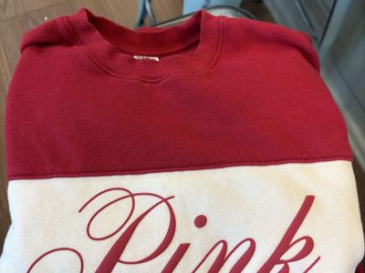 Women’s Pink XS Rugby Style Sweatshirt