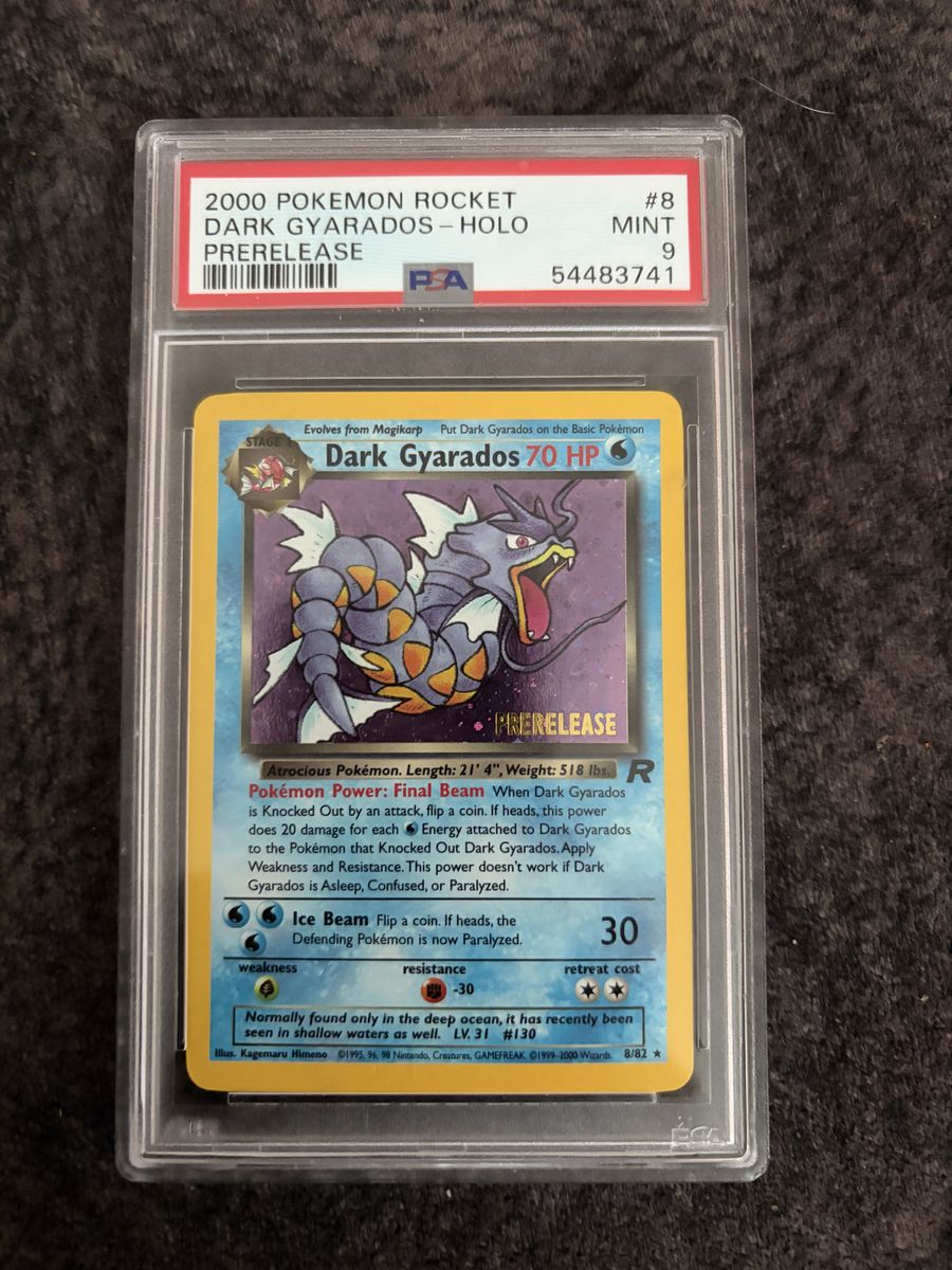 Dark Gyarados Prerelease 8 PSA 9