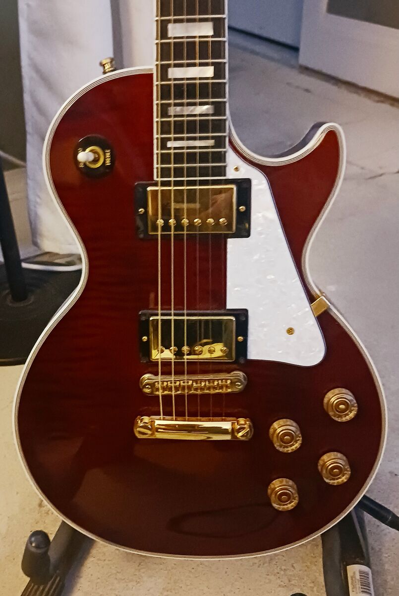 Gibson Les Paul Custom Red Wine & Gold