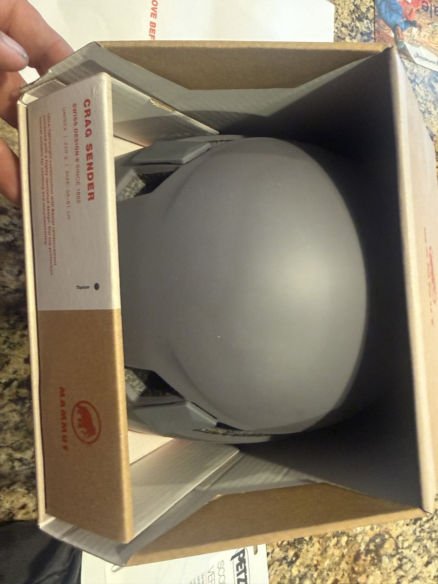 Mammut Crag Sender Helmet and Petzl Via Ferrata Climbing Gear Set Size Large - New