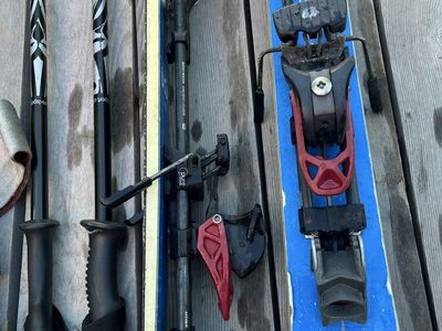 Voile E-USA Skis 168cm with Silvretta Bindings and Poles