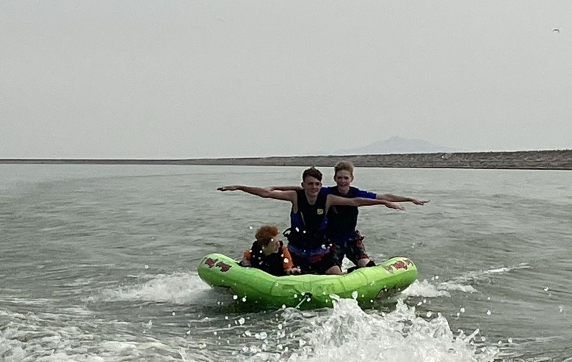 Rave Sports Green Inflatable Water Tube for Boating