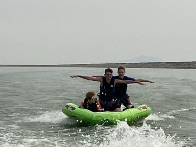 Rave Sports Green Inflatable Water Tube for Boating