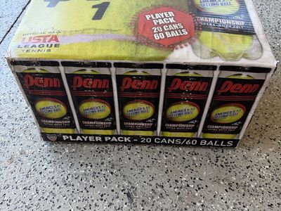 Penn 1 USTA League Tennis Balls – New, Unopened (60 Balls Total)