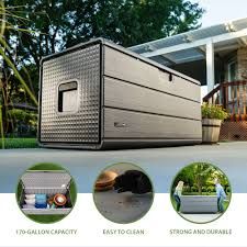 Lifetime 170-Gallon Resin Outdoor Storage Deck Box 1947401 #106235