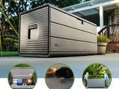 Lifetime 170-Gallon Resin Outdoor Storage Deck Box 1947401 #106235