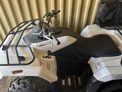 2023 White Off Road Tracker 4 Wheeler