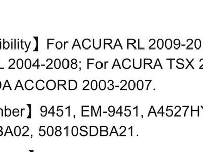 Acura Honda Hydrolic Rear Motor Mount
