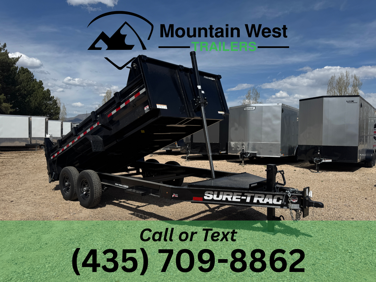 2026 Sure-Trac PRO SERIES 7X14-15.4K Telescopic Dump Trailer