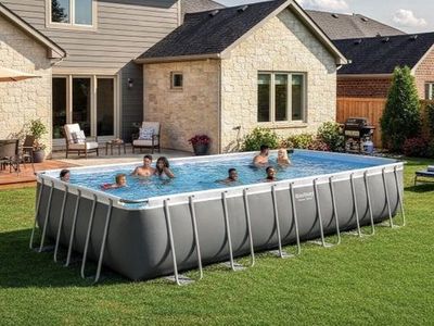 Above Ground Swimming Pool 24'x12'x52"