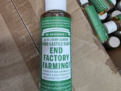 Dr. Bronner's 18-in-1 Hemp Almond Pure-Castile Liquid Soap 4 oz Bottles