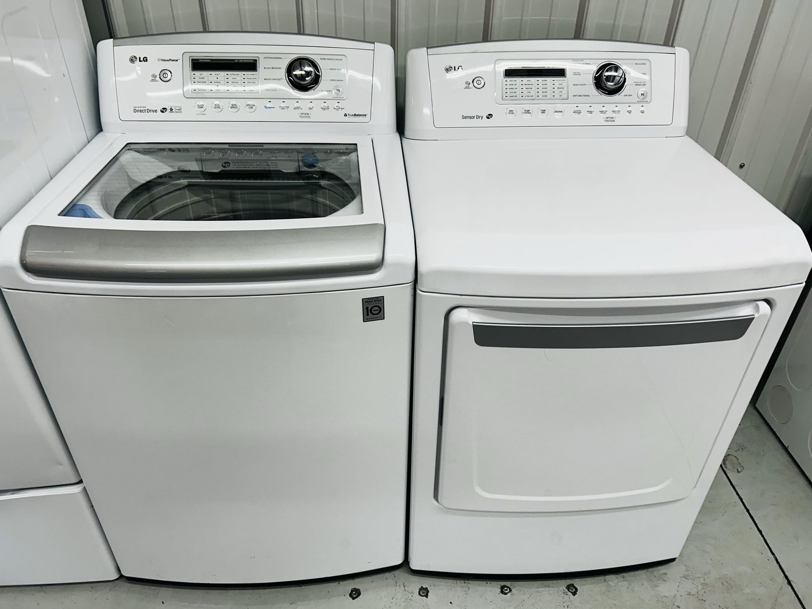 Lg Wave Force Electric Top Load Set