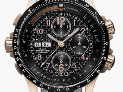 Hamilton X-Wind Chronograph Pilot Watch Rose Gold
