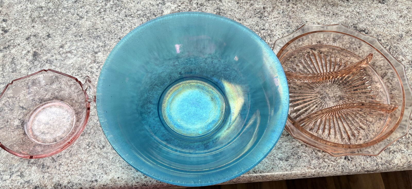 Antique depression glass