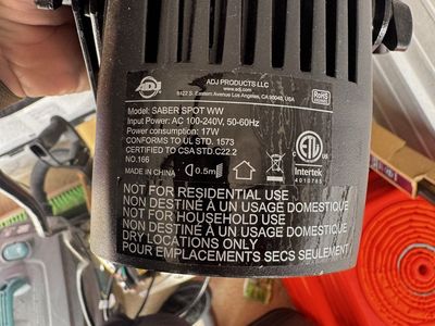 ADJ Saber Spot WW LED Pinspot Light 17W