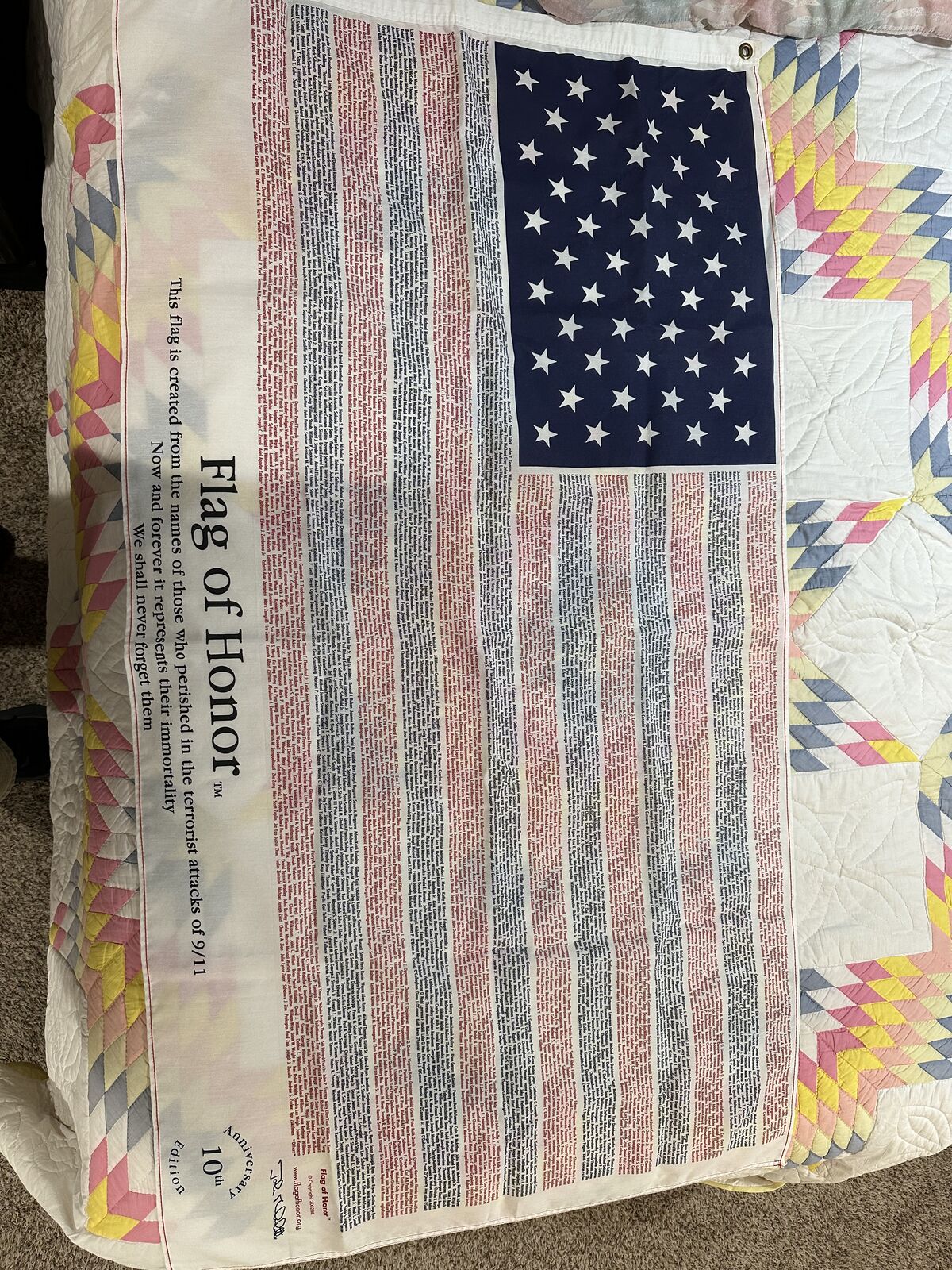911 flag of honor