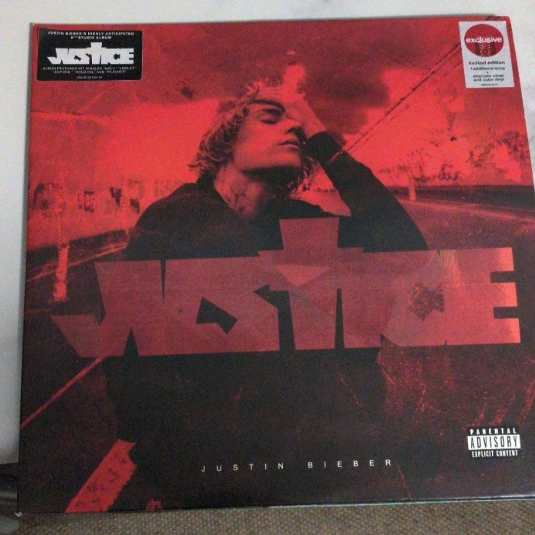 Like New Justin Bieber Justice Target Vinyl!!