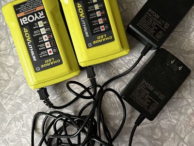 Ryobi 40V Lithium Chargers. No batteries.