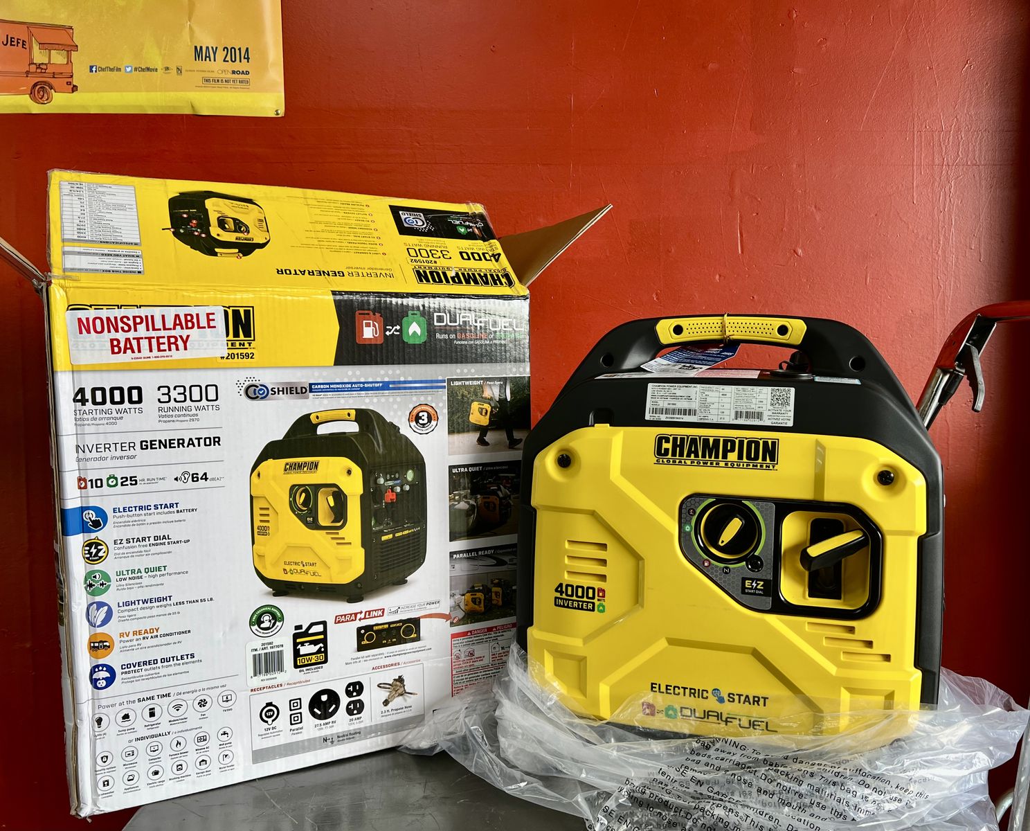 Champion 4000W Starting / 3300W Running Electric Start Dual Fuel RV Ready Inverter Generator (3)