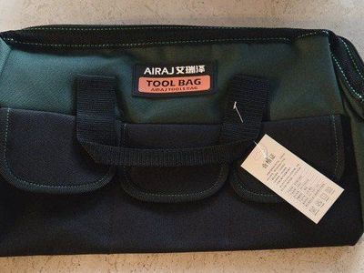 brand new 16" toolbar with 3 exterior pockets zipper a d durable materials