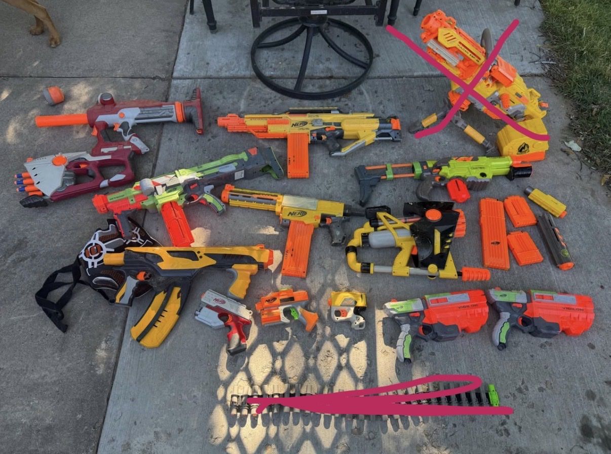 Nerf gun collection lot