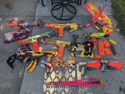 Nerf gun collection lot