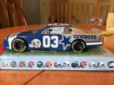 Dallas cowboys metal race car