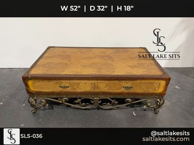 Vintage World Map Coffee Table