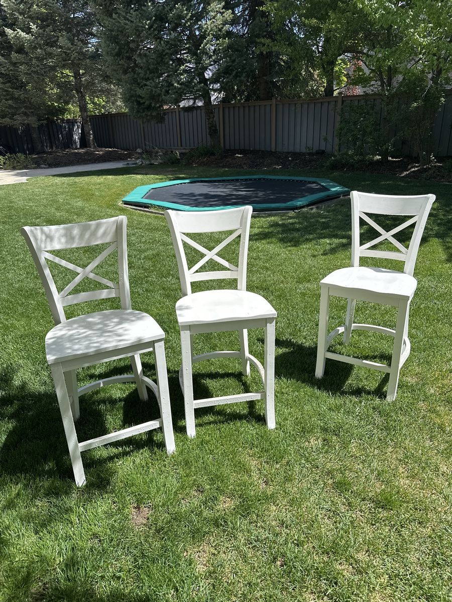 3 Crate and Barrel stools