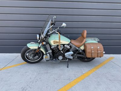2018 Indian Motorcycle® Scout® ABS Willow Green / Ivory Cream / Gold Pinstripe