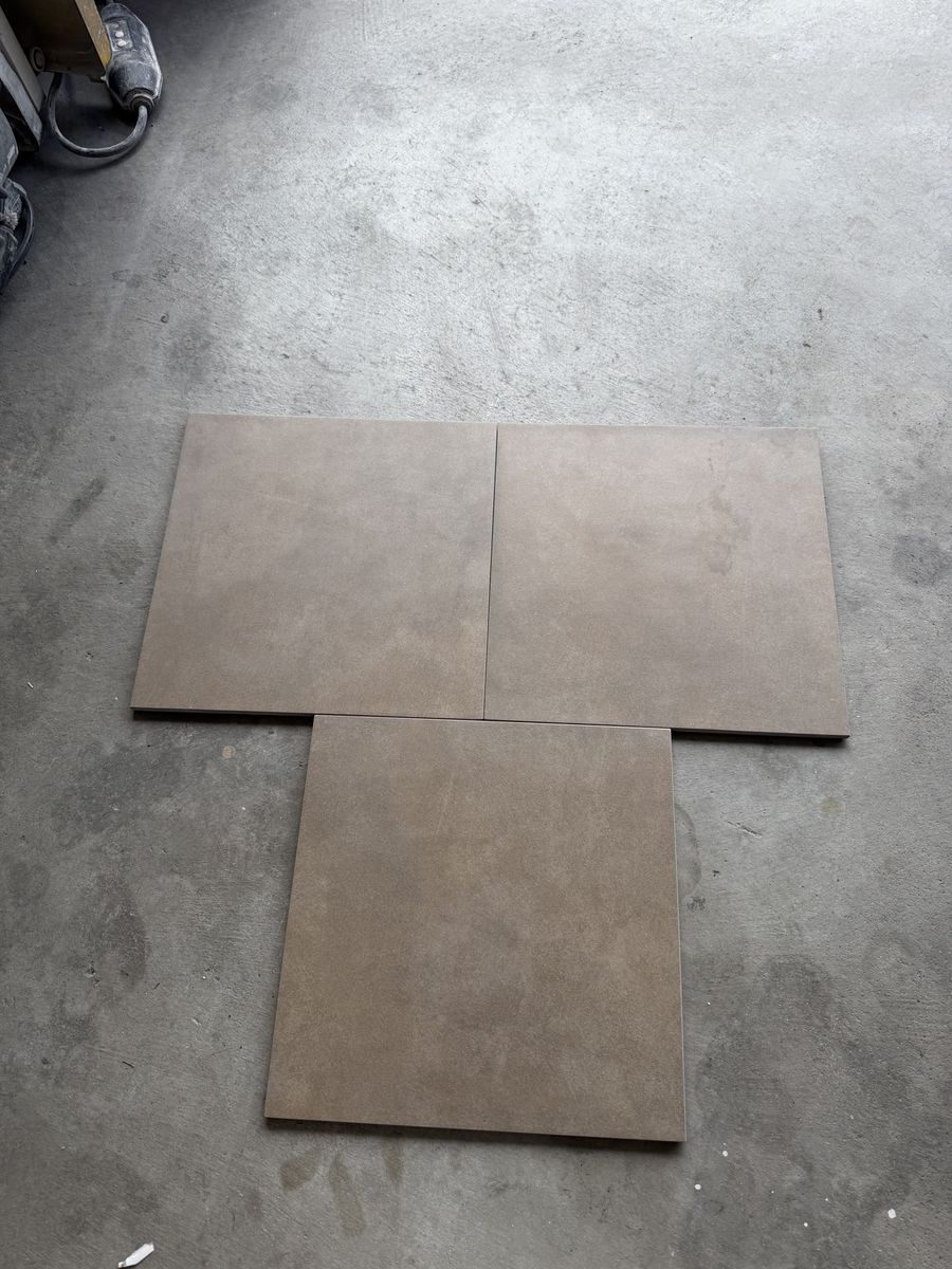 80 sqft Square Brown Floor Tiles - Durable Porcelain
