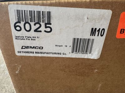 Demco 6025 Capture Plate Kit for Morryde Pin Box M10