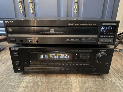 Sony Stereo Receiver and 5 CD Disk Changer STR-D790 and CDP-C205