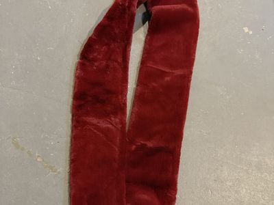 Minky - Red Faux Fur Infinity Scarf - Soft & Warm Winter Accessory