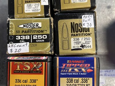 .338 Caliber Bullets.
