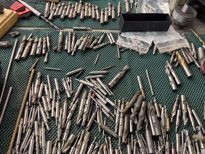 Large Assortment Machine Tooling Lot End Mills Center Drills Machinists Tools