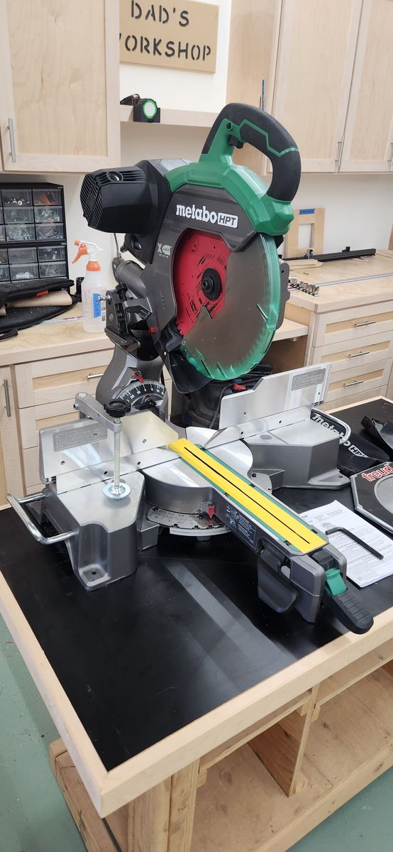 Metabo HPT 12-Inch Dual Bevel Sliding Miter Saw.  Model C12RSH3