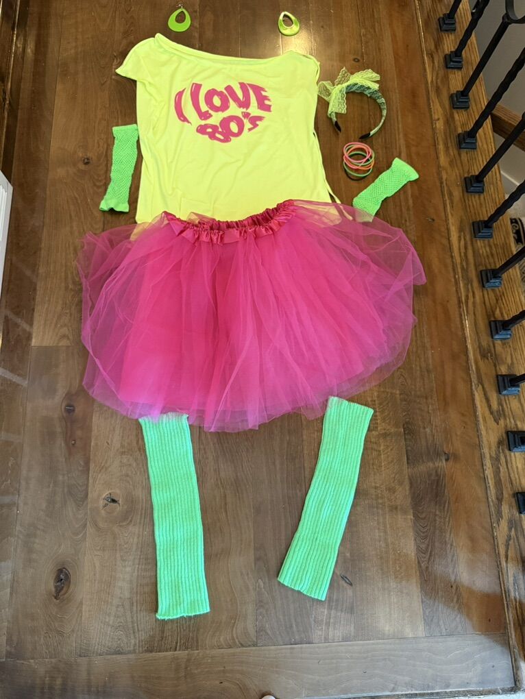 Adult 80's Costume Size M/L Leg Warmers Jelly