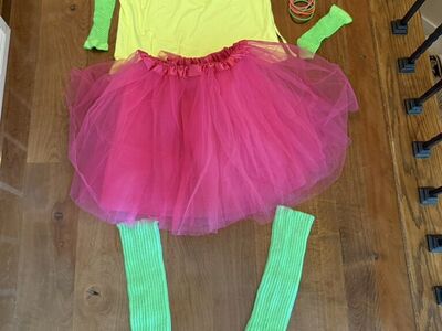 Adult 80's Costume Size M/L Leg Warmers Jelly