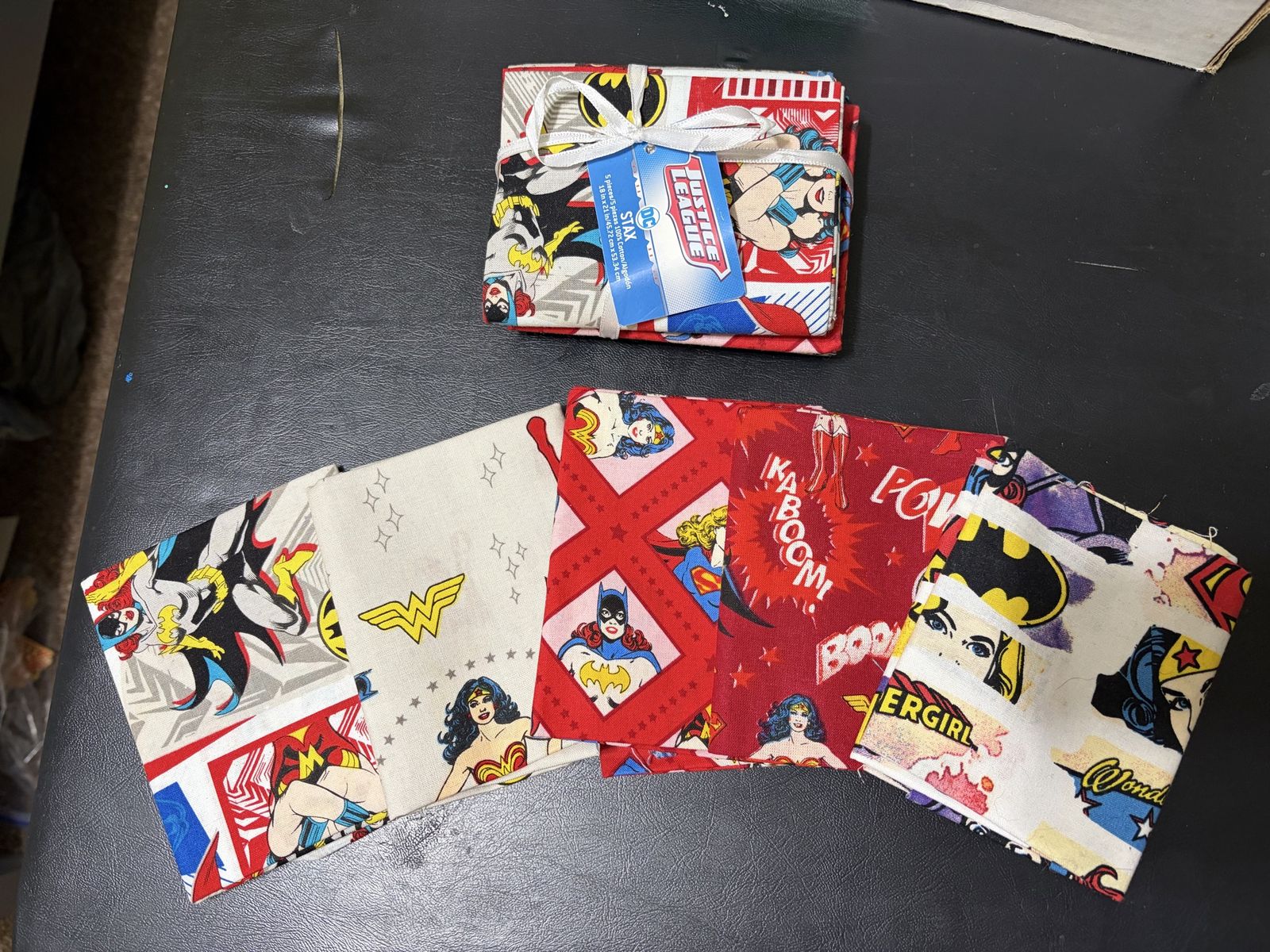  2 Fat quarter bundles - DC Comics Justice League Stax 100% Cotton Fabric Fat Quarter Bundles - 18in x 21int