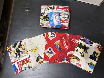 2 Fat quarter bundles - DC Comics Justice League Stax 100% Cotton Fabric Fat Quarter Bundles - 18in x 21int