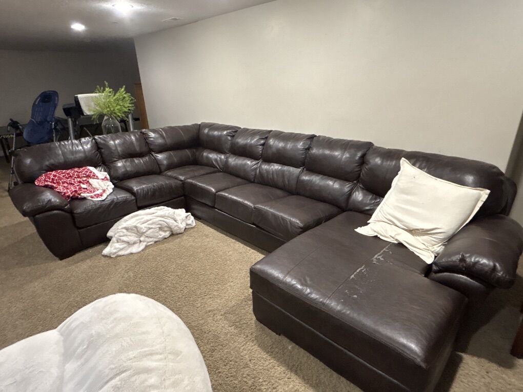 Leather Sectional
