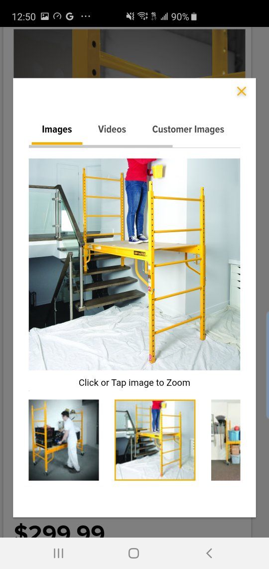 4 pcs: MetalTech Adjustable Rolling Scaffold Platform with Wheels